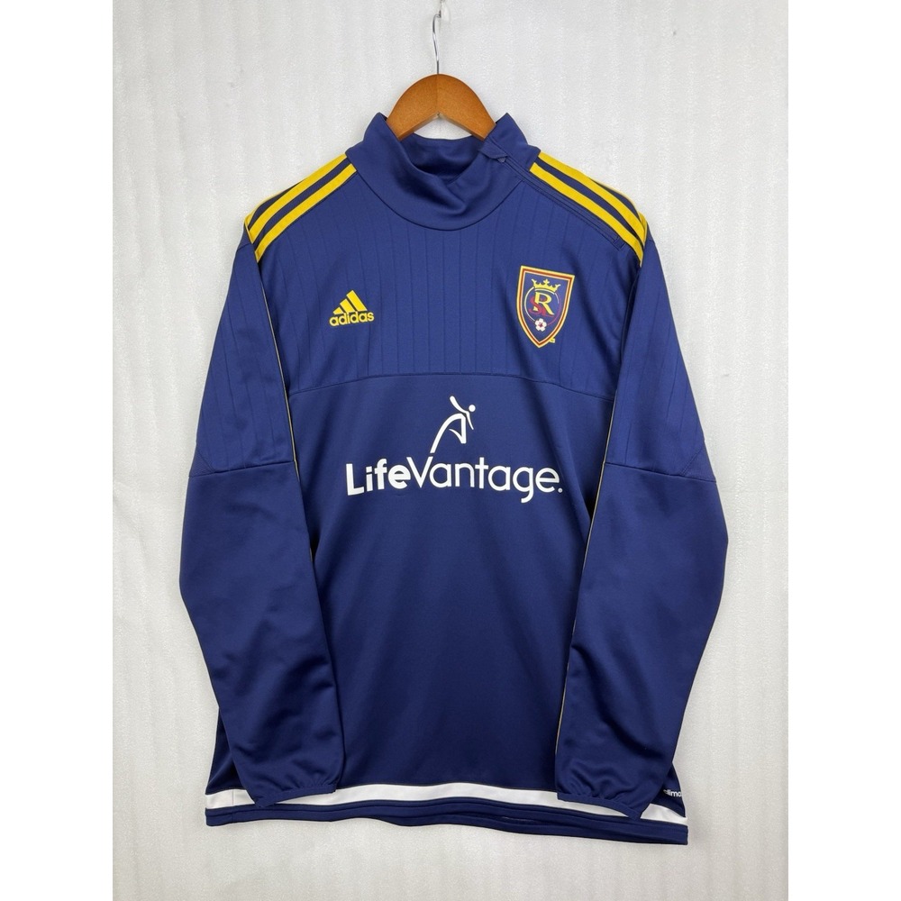 Adidas Men's Real Salt Lake Long Sleeve Pregame Training Shirt | Navy | Sz. XL